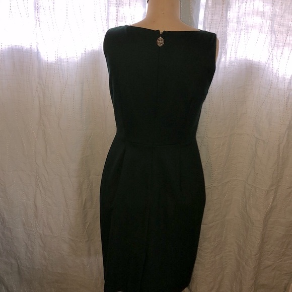 Elie Tahari Forest green dress size 4 - Picture 4 of 8